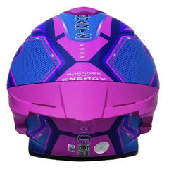 Casco Edge Shangai Quartz Fucsia Azul