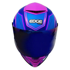 Casco Edge Shangai Quartz Fucsia Azul