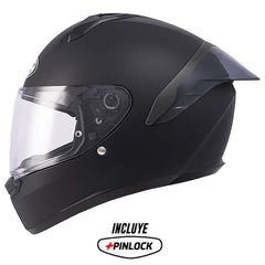 Casco Hjc C10 Solid Semi_Flat_Black Negro
