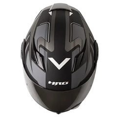 Casco Hro 3400Dv Evo Ioque Negro Gris Visor Iridium Silver