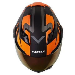 Casco Hro 3400Dv Evo Ioque Negro Naranja Visor Iridium Rojo
