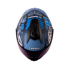 Casco Hro 3480 Tags Azul Mate