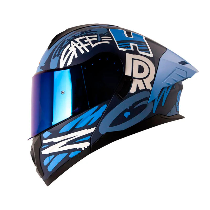 Casco Hro 3480 Tags Azul Mate
