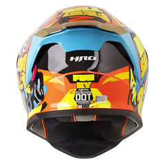 Casco Hro 506Sp Funky Naranja Amarillo Neon