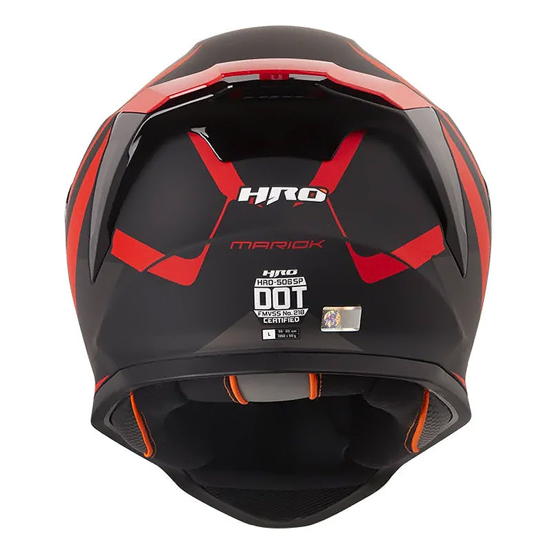 Casco Hro 506Sp Mariok Negro Rojo