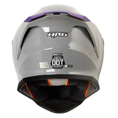Casco Hro 506sp Solid Gris Visor Iridium Azul