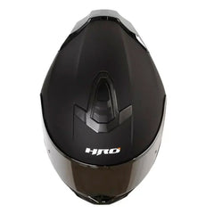 Casco Hro 506sp Solid Negro Gris Oscuro Visor Iridium Silver