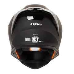 Casco Hro 506sp Solid Negro Gris Oscuro Visor Iridium Silver