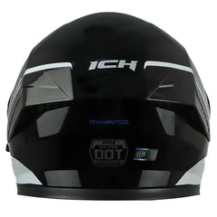 Casco ICH 3120 Mixamo Negro Azul Visor Transparente