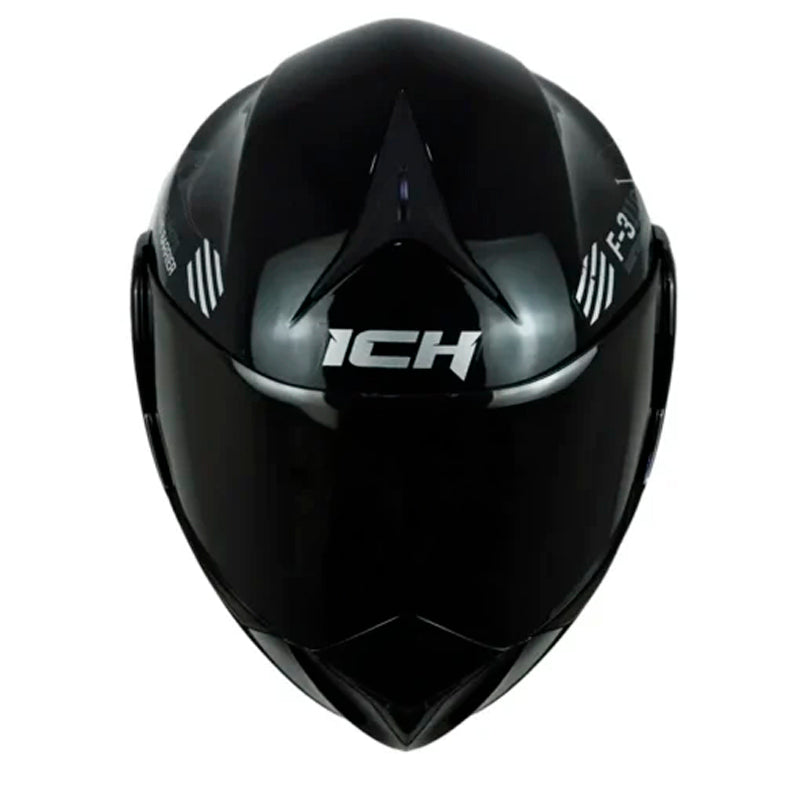 Casco Ich 3110 Air_Forza Negro Silver Visor Smoke