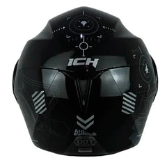 Casco Ich 3110 Air_Forza Negro Silver Visor Smoke