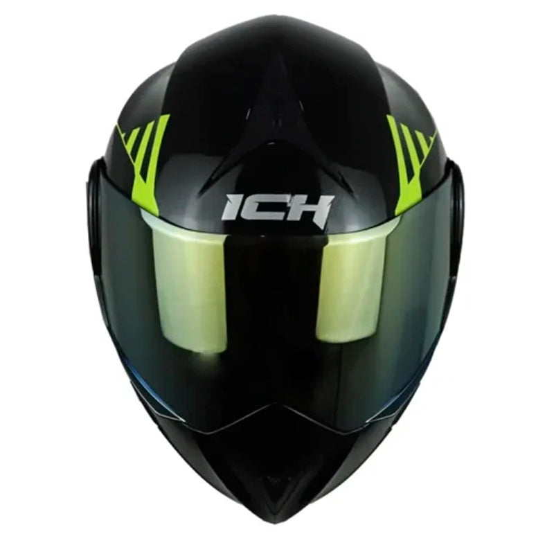 Casco Ich 3110 Cicu Negro Brillante Amarillo