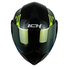 Casco Ich 3110 Cicu Negro Brillante Amarillo
