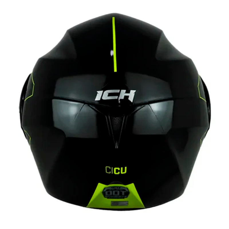 Casco Ich 3110 Cicu Negro Brillante Amarillo