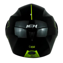 Casco Ich 3110 Cicu Negro Brillante Amarillo