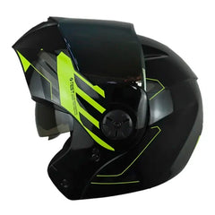 Casco Ich 3110 Cicu Negro Brillante Amarillo