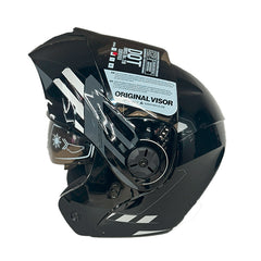 Casco Ich 3110 Cicu Negro Brillante Gris
