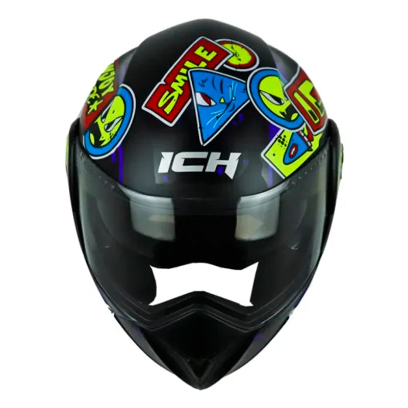 Casco Ich 3110 Kids Change Negro Amarillo Neon