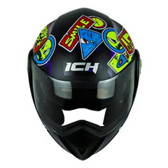 Casco Ich 3110 Kids Change Negro Amarillo Neon