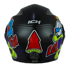 Casco Ich 3110 Kids Change Negro Amarillo Neon