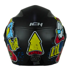 Casco Ich 3110 Kids Change Negro Rojo