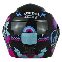 Casco Ich 3110 Kids Shameless Negro Azul