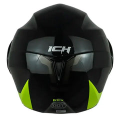 Casco Ich 3110 Rex Negro Amarillo Visor Silver