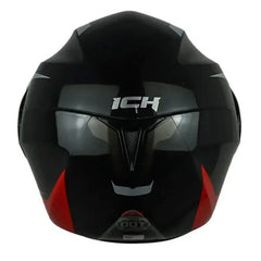 Casco Ich 3110 Rex Negro Rojo Visor Silver