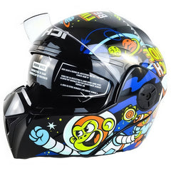Casco Ich 3110s Kids Astro Figh Negro Azul