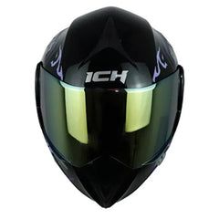 Casco Ich 3110 Speed_Mast Negro Morado Visor Dorado
