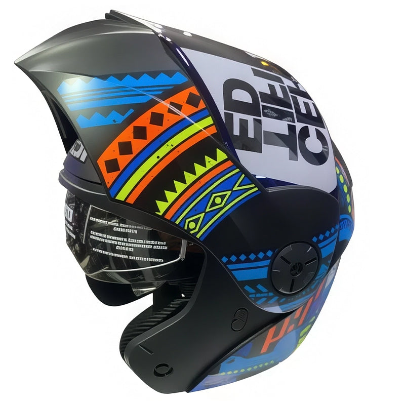 Casco Ich 3110 Vueltiao Negro Naranja