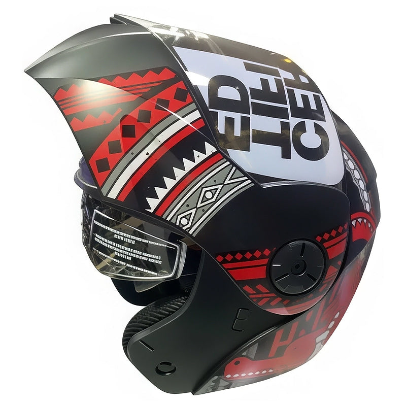 Casco Ich 3110 Vueltiao Negro Rojo