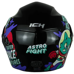 Casco Ich 3110s Kids Astro Fight Negro Rojo