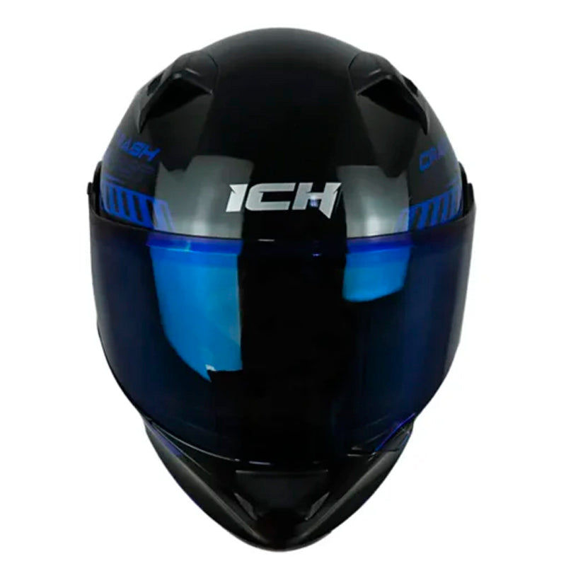 Casco Ich 3120 Color_Test Negro Azul Navy Visor Silver