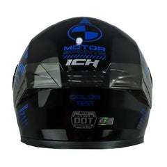 Casco Ich 3120 Color_Test Negro Azul Navy Visor Silver