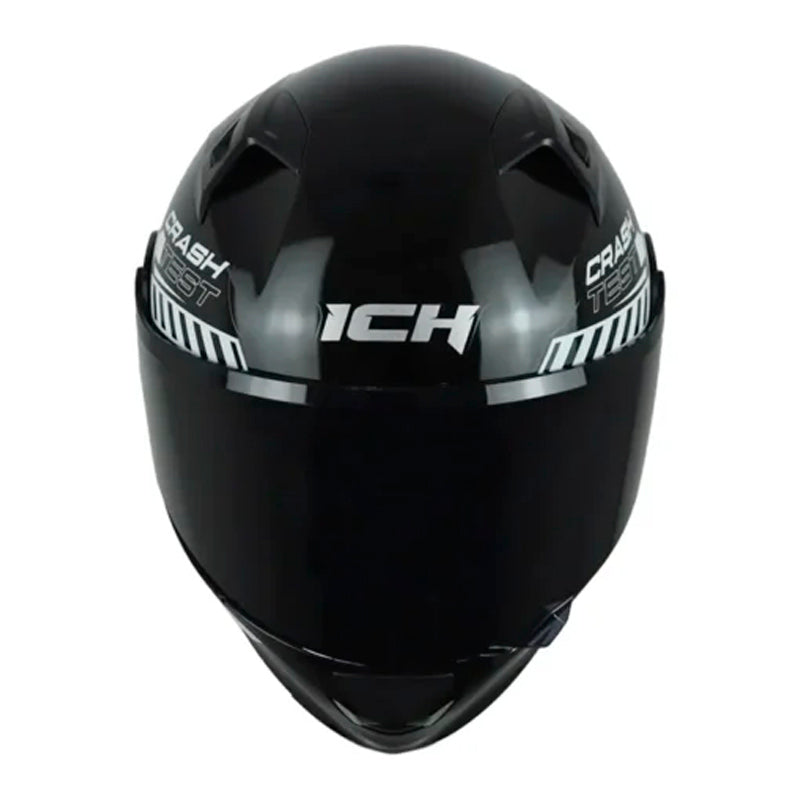 Casco Ich 3120 Color_Test Negro Blanco Visor Smoke