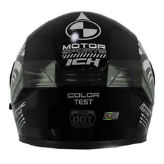Casco Ich 3120 Color_Test Negro Blanco Visor Smoke