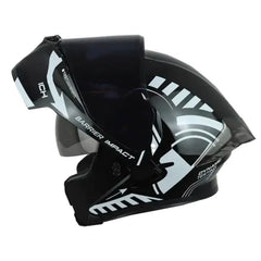 Casco Ich 3120 Color_Test Negro Blanco Visor Smoke