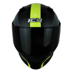 Casco Ich 3120 Further Negro Amarillo Visor Smoke