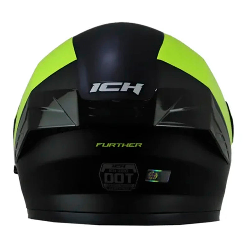 Casco Ich 3120 Further Negro Amarillo Visor Smoke