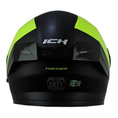 Casco Ich 3120 Further Negro Amarillo Visor Smoke