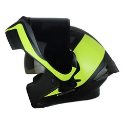 Casco Ich 3120 Further Negro Amarillo Visor Smoke