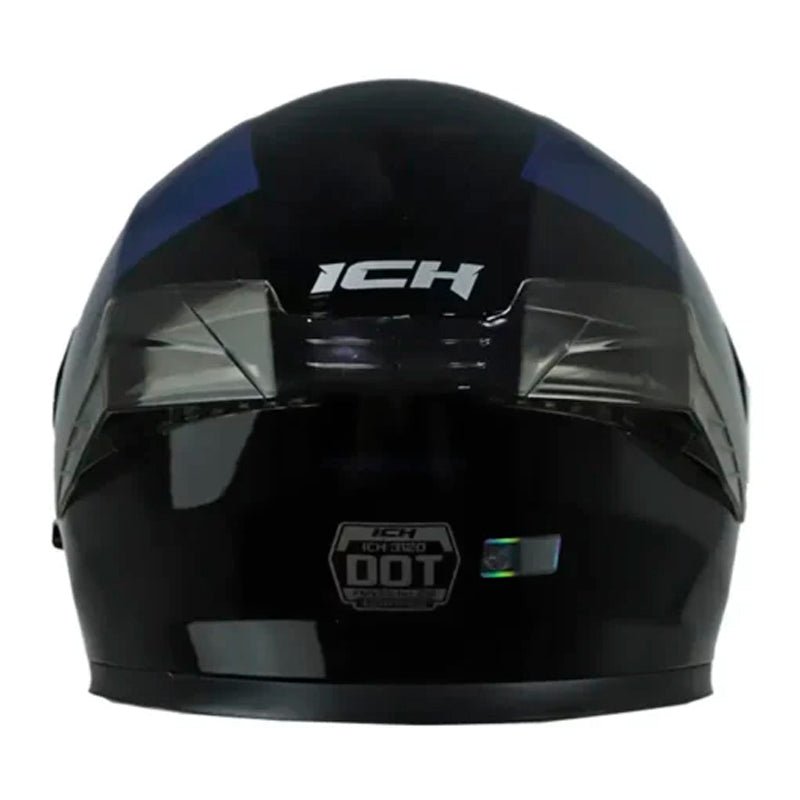 Casco Ich 3120 Further Negro Azul Navy Visor Azul