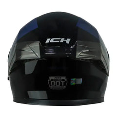 Casco Ich 3120 Further Negro Azul Navy Visor Azul