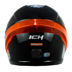 Casco Ich 501sp Arigato Negro Naranja Visor Smoke