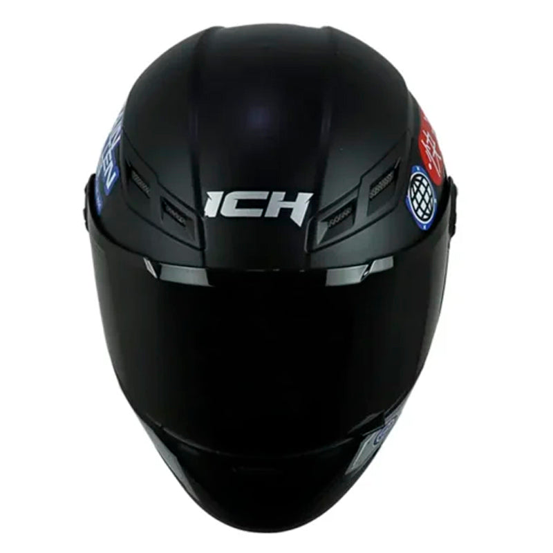 Casco Ich 501sp Arigato Negro Rojo Visor Smoke