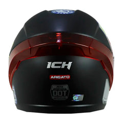 Casco Ich 501sp Arigato Negro Rojo Visor Smoke
