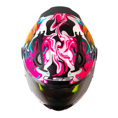 Casco Ls2 FF812 Kids Cyberg Morado Turquesa