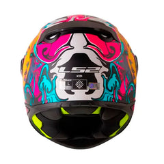 Casco Ls2 FF812 Kids Cyberg Morado Turquesa