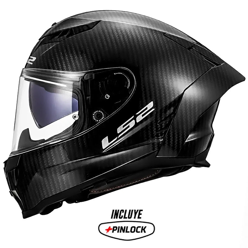 Casco Ls2 Ff807 Dragon Solid Carbon Forget Negro